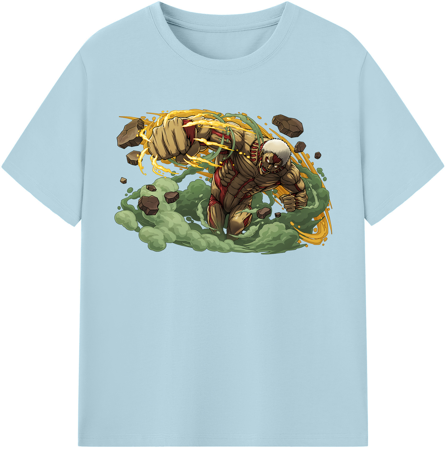 （画像用） 進撃の巨人 Attack on Titan 綿100％半袖Tシャツ（フロントプリント）